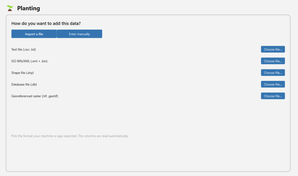 Importing a file